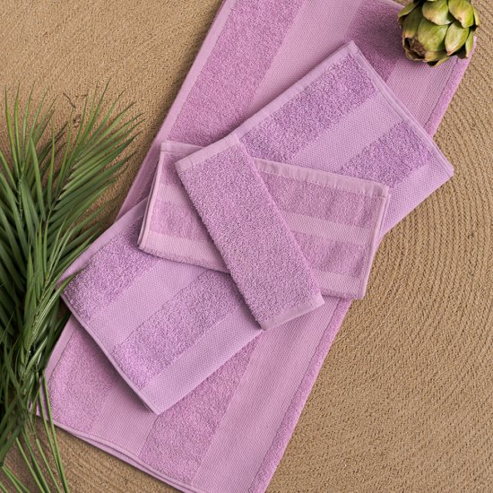 Полотенце махровое банное Василиса Конфетти 70х130 см лавандовое