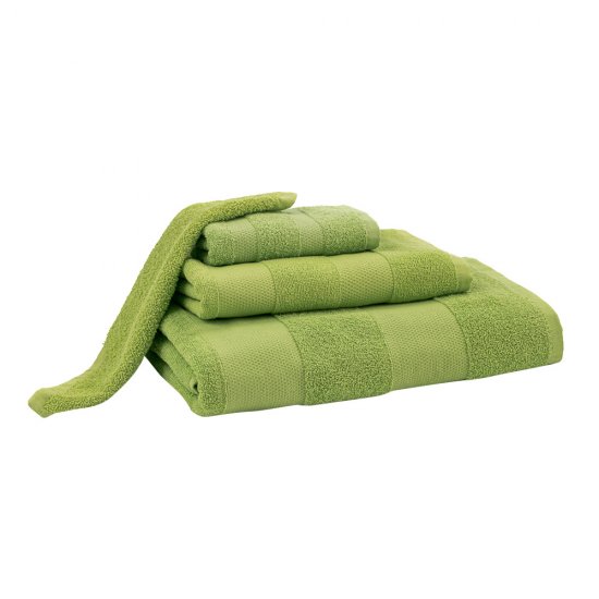 Полотенце махровое банное Василиса Конфетти 70х130 см зеленое