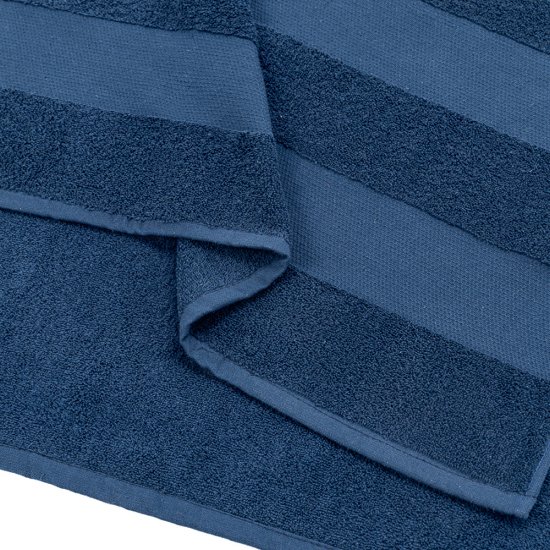 Полотенце махровое банное Василиса Конфетти 70х130 см синее