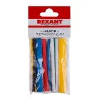 Трубка термоусадочная Rexant Multicolor ТУТ 2/1 мм 100 мм 6 цветов (13 шт.)