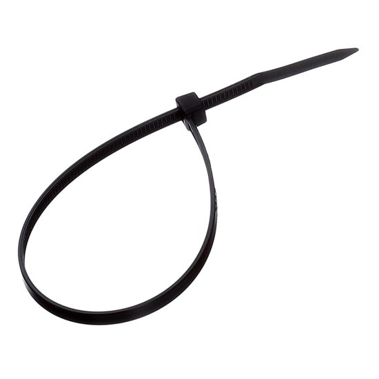 Стяжка кабельная Fortisflex КСС 200х3,6 мм нейлонoвая черная (100 шт.) (49411)