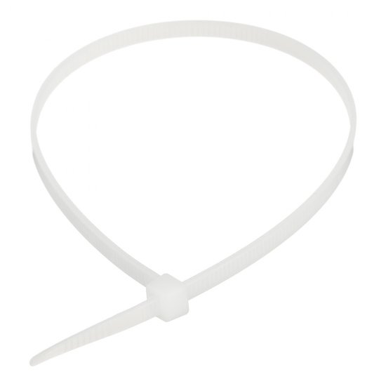 Стяжка кабельная Fortisflex НСС EasyFix 250х3,6 мм полиамидная белая (100 шт.) (84803)