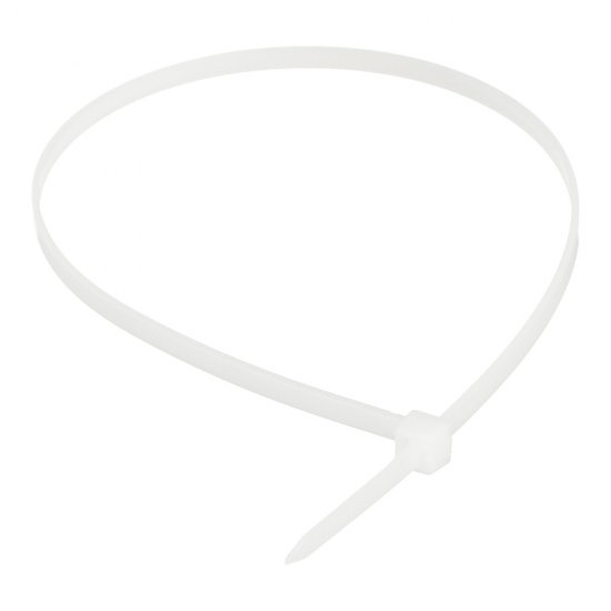 Стяжка кабельная Fortisflex КСС 300х3,6 мм нейлонoвая белая (100 шт.) (49399)