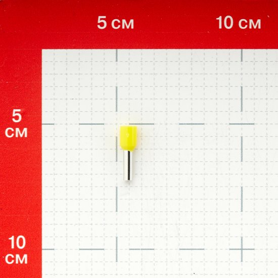 Наконечник штыревой втулочный изолированный EKF PROxima НШВИ 12 мм х 6 кв. мм (50 шт.)