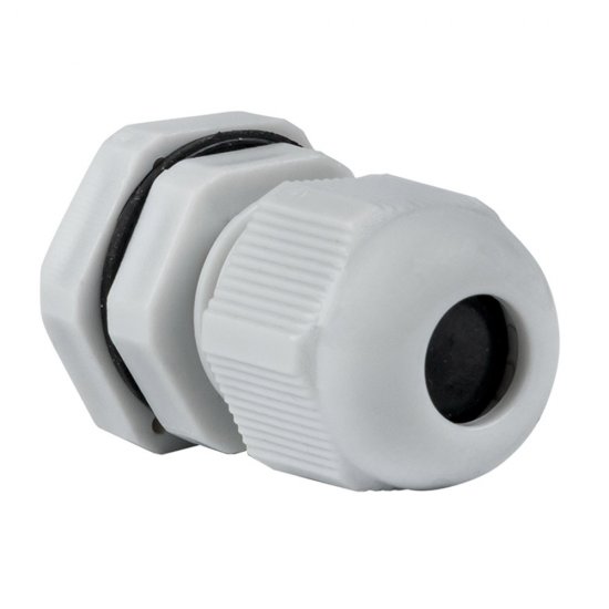 Сальник EKF PROxima PG 7 для кабеля диаметром 3-6,5 мм IP54 пластиковый серый (20 шт.) (plc-pg-7-r)