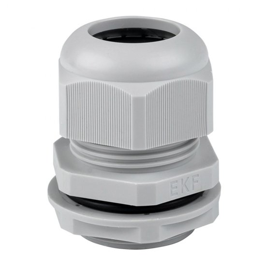 Кабельный ввод EKF PROxima PG29 диаметром 18-25 мм IP54 пластиковый серый (20 шт.) (plc-pg-29-r)