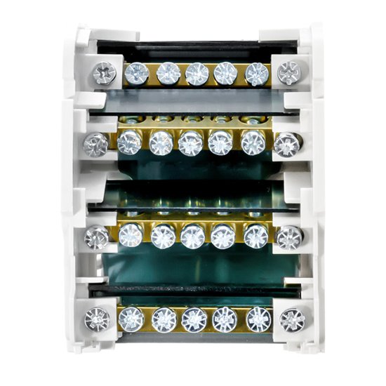 Шина нулевая EKF PROxima 4х7 отверстий в корпусе (sn0-4х7)