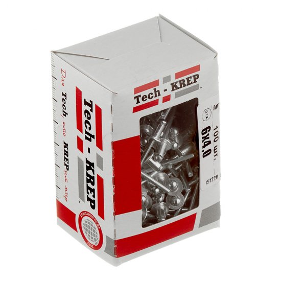 Заклепка вытяжная 4,0x6 мм алюминий/сталь (100 шт.)