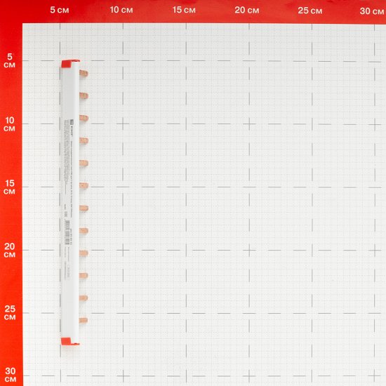 Шина соединительная однорядная EKF PROxima тип PIN 63 А на 12 модулей 0,2 м (pin-01-63-12)