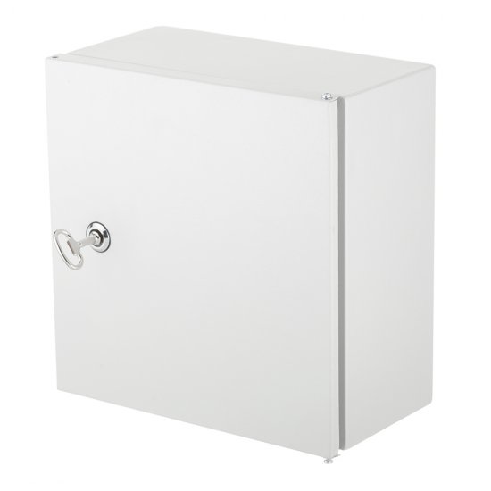 Щит учетно-распределительный навесной EKF Basic ЩУ-1/1-1 металлический IP54 310х300х160 мм 6 модулей с окном для снятия показаний счетчика