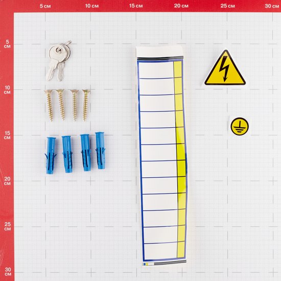 Щит учетно-распределительный навесной EKF PROxima ЩУРн 1/12 металлический IP31 400х300х140 мм 12 модулей с окном для снятия показаний счетчика