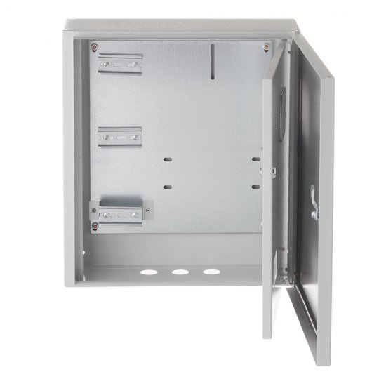 Щит учетно-распределительный навесной EKF Basic ЩУ-3/1-1 металлический IP54 445х400х150 мм 12 модулей с окном для снятия показаний счетчика