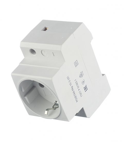 Розетка щитовая модульная IEK (MRD10-16) 220 В 16 А тип AC 2Р+N