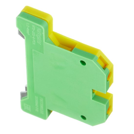 Колодка клеммная винтовая Navigator 2,5 кв.мм желто-зеленая (10 шт.) (612225)