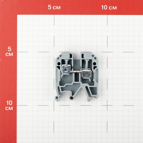 Колодка клеммная винтовая Navigator 6 кв.мм серая (10 шт.) (612102)