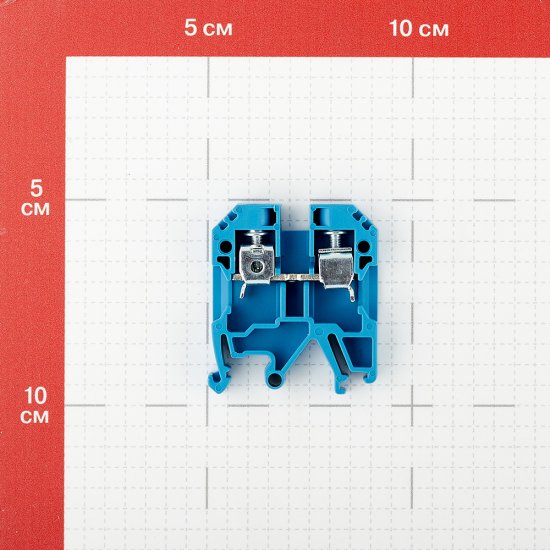 Колодка клеммная винтовая Navigator 6 кв.мм синяя (10 шт.) (612171)