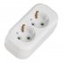 Колодка электрическая 2 розетки Makel 16 А 250 В 2,2 кВт белая (MGP111)