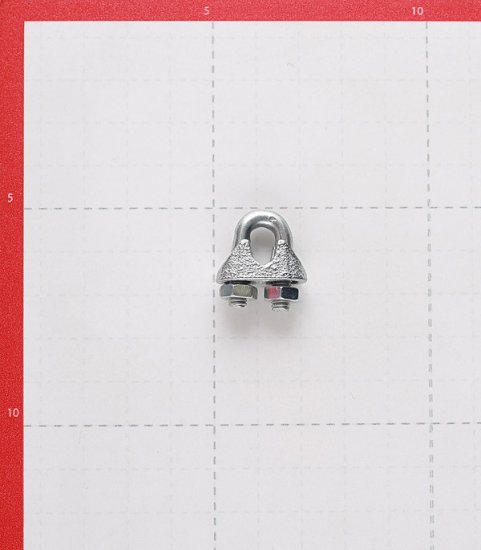 Зажим троса u-образный d5 мм DIN 741 (2 шт.)