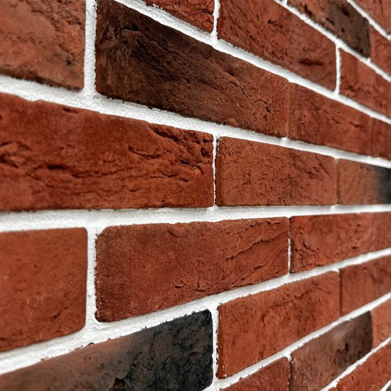 Искусственный камень White Hills Дерри брик красный (52 шт.=0,62 кв.м)