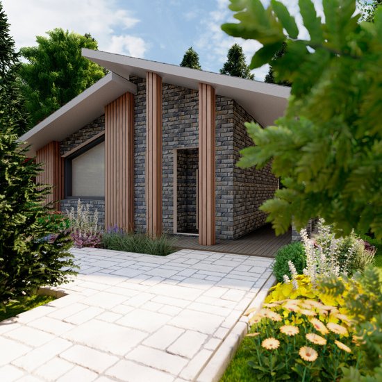 Искусственный камень White Hills Рейн Брик серый (48 шт.=1,1 кв.м)