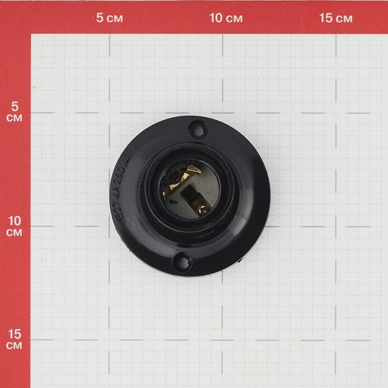 Патрон для лампы E27 Svet карболитовый IP20 потолочный (1011-00070)
