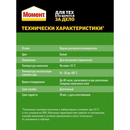Клей монтажный акриловый Момент Fix Универсал белый 280 мл