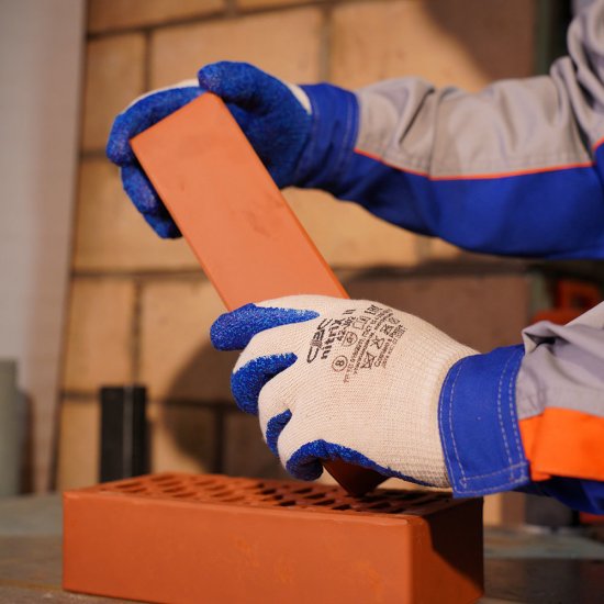 Перчатки х/б нефтемаслостойкие с одинарным вспененным нитрильным латексом СВС Нитрикс 8 (М) (42-351)