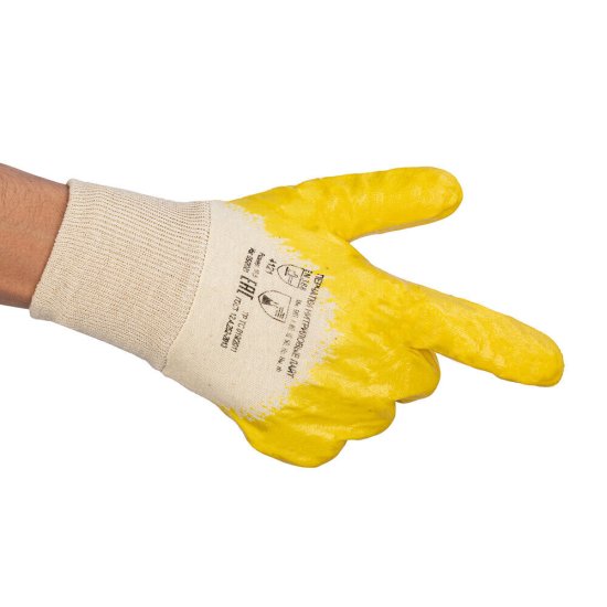 Перчатки х/б маслобензостойкие с нитриловым обливом 10 (XL) (168123/3923)