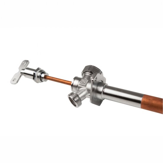 Кран незамерзающий латунный Arrowhead Euro 450-1000 мм 1/2ВР(3/4НР)х3/4НР с изменяемой длиной (151121)