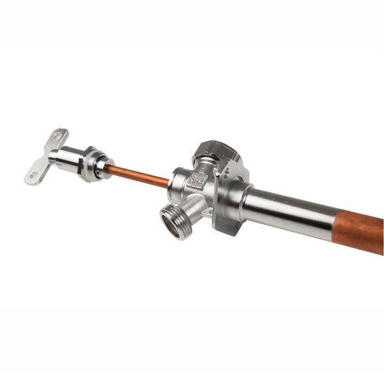 Кран незамерзающий латунный Arrowhead Euro 250-450 мм 1/2ВР(3/4НР)х3/4НР с изменяемой длиной (151111)