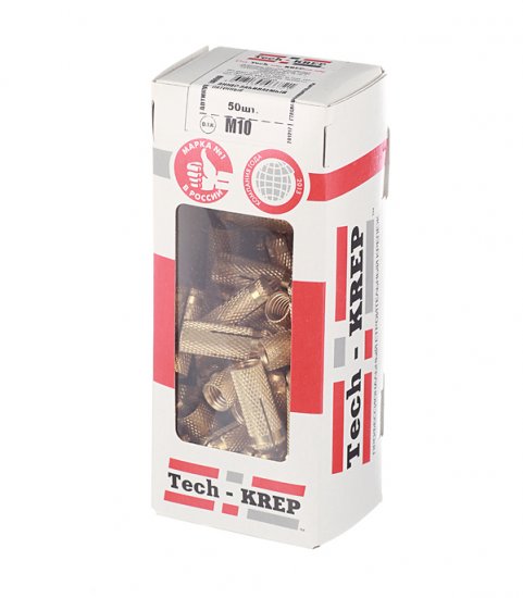 Анкер для бетона 10х35 мм латунный (50 шт.)