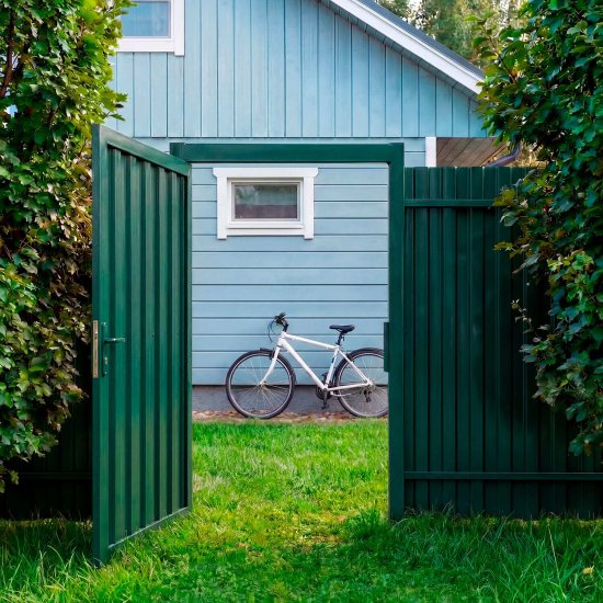Профнастил С8 1,2х2 м 0,45 мм двухсторонний зеленый RAL 6005