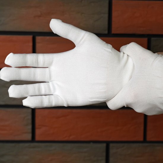 Перчатки нейлоновые белые 9-11 (L-XXL)