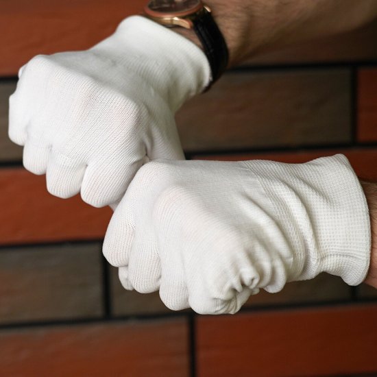 Перчатки нейлоновые белые 9-11 (L-XXL)