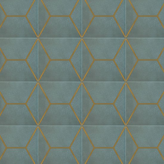 Плитка декор Kerama Marazzi Витраж голубая 150х150х7 мм