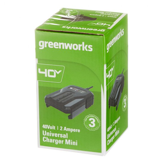 Зарядное устройство Greenworks G40UCM2M для аккумуляторов 40В Li-Ion (2946507)