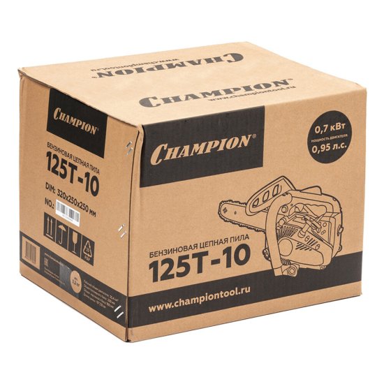 Бензопила Champion 125T 0,95 л.с. 10