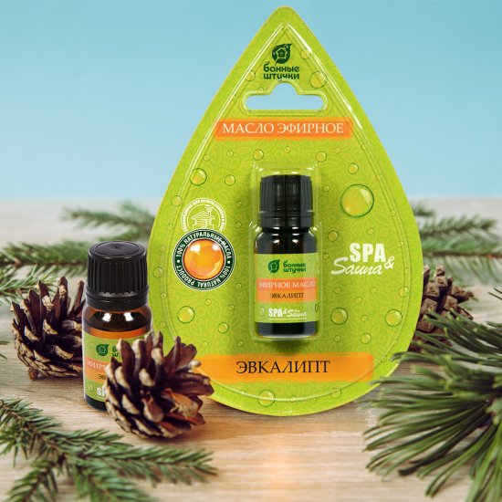 Эфирное масло для бани и сауны Банные штучки 10 мл эвкалипт (32208)