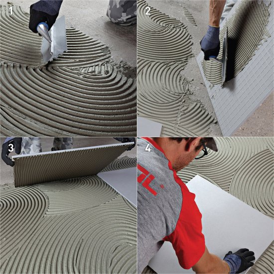 Клей для плитки/ керамогранита/ мозаики/ камня Litokol K17 серый класс C1 T 25 кг