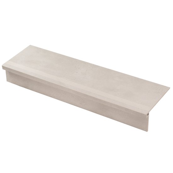 Керамогранит ступень с подступенком Estima Underground UN01 светло-серый 1200х330х10 мм