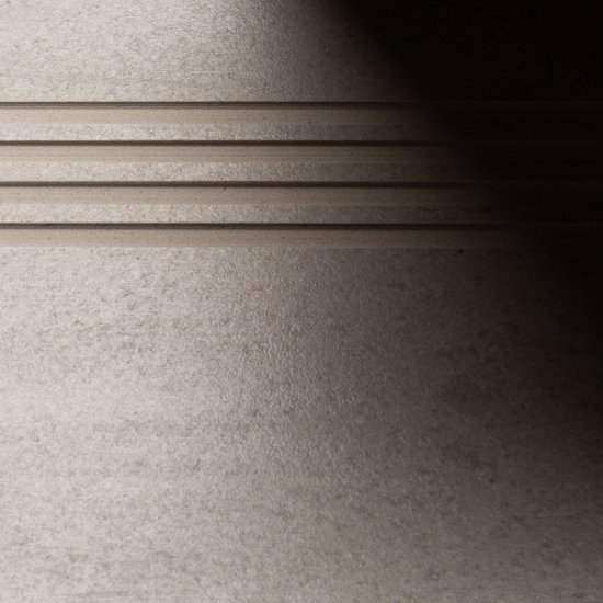 Керамогранит ступень с подступенком Estima Underground UN01 светло-серый 1200х330х10 мм