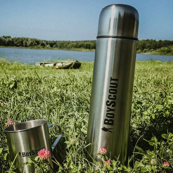 Термос нержавеющая сталь Boyscout c металлической колбой 1 л