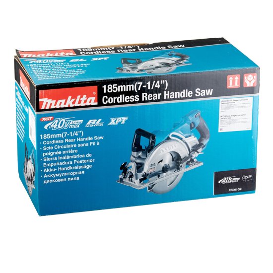 Пила дисковая аккумуляторная Makita XGT RS001GZ 40 В d185 мм без АКБ и ЗУ