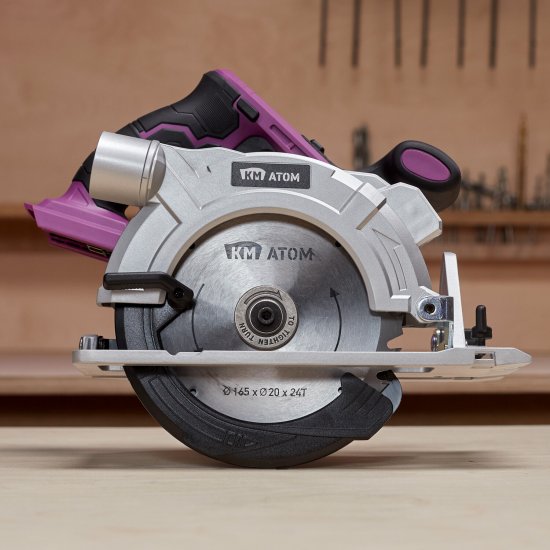 Пила дисковая аккумуляторная КМ АТОМ 18 В d165 мм без АКБ и ЗУ (СDS-181)