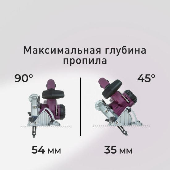 Пила дисковая аккумуляторная КМ АТОМ 18 В d165 мм без АКБ и ЗУ (СDS-181)