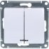 Двухклавишный механизм выключателя Systeme Electric Glossa
