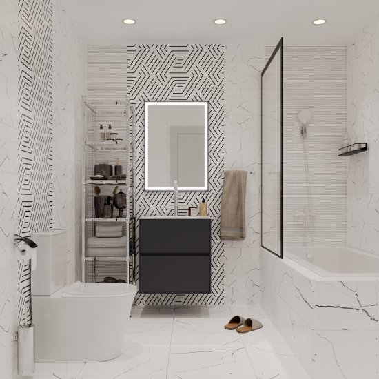 Плитка облицовочная Lavelly Skandi Marble Mosaic белая рельеф 400х200х8 мм (15 шт.=1,2 кв.м)