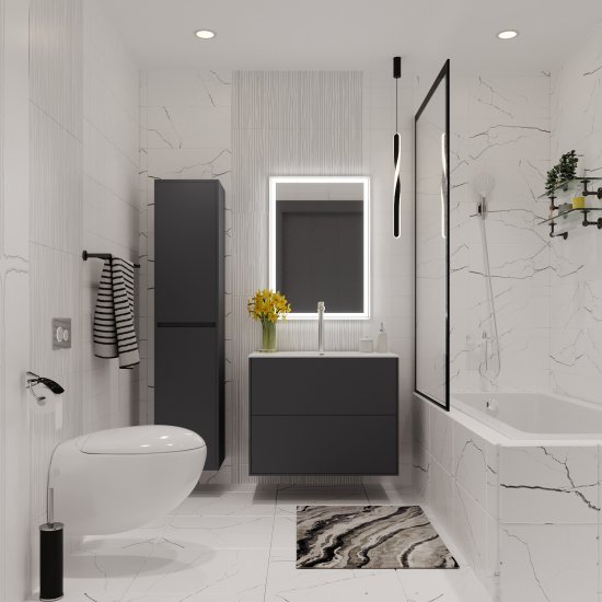 Плитка облицовочная Lavelly Skandi Waves белая рельеф 400х200х8 мм (15 шт.=1,2 кв.м)