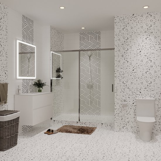 Плитка облицовочная Lavelly Skandi Lines белая 400х200х8 мм (15 шт.=1,2 кв.м)