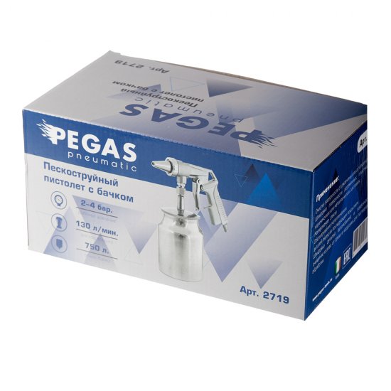 Пистолет пневматический Pegas Pneumatic 1/4 пескоструйный (2719)